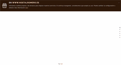 Desktop Screenshot of hostalromero.es